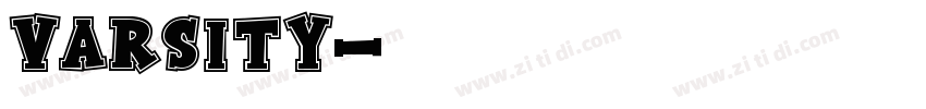 Varsity字体转换