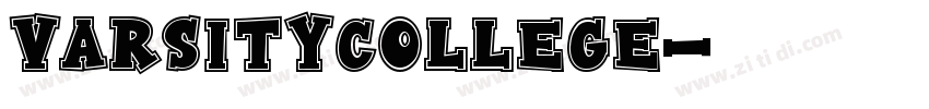 VarsityCollege字体转换