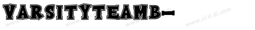 VarsityTeamB字体转换