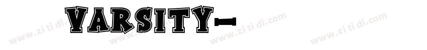 大学粗方varsity字体转换