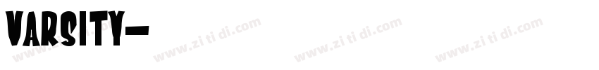 Varsity字体转换