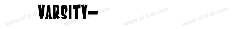 大学粗方varsity字体转换