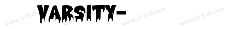 大学粗方varsity字体转换