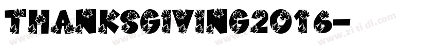 thanksgiving2016字体转换