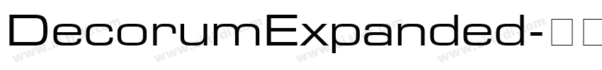 DecorumExpanded字体转换 DecorumExpanded字体转换