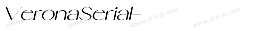 VeronaSerial字体转换