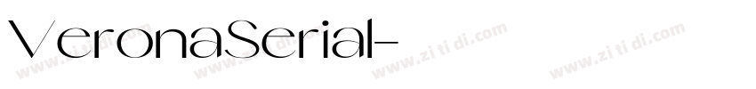VeronaSerial字体转换