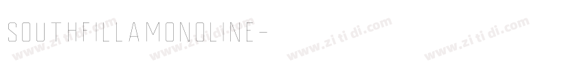 SouthfillaMonoline字体转换 SouthfillaMonoline字体转换