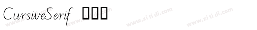 CursiveSerif字体转换