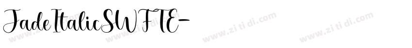 JadeItalicSWFTE字体转换