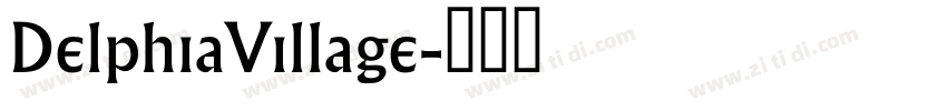 DelphiaVillage字体转换