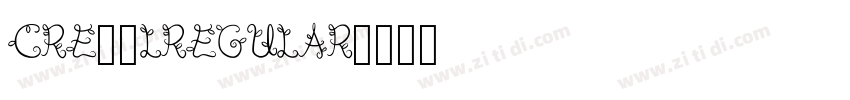 Cre望号LRegular字体转换