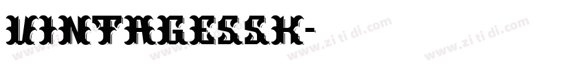 VintageSSK字体转换