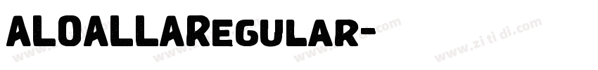 ALOALLARegular字体转换