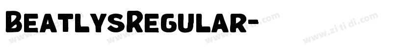 BeatlysRegular字体转换 BeatlysRegular字体转换