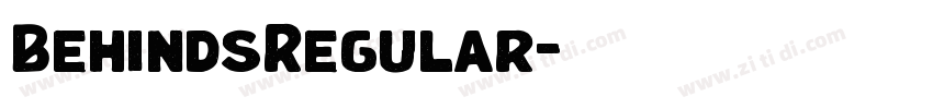 BehindsRegular字体转换