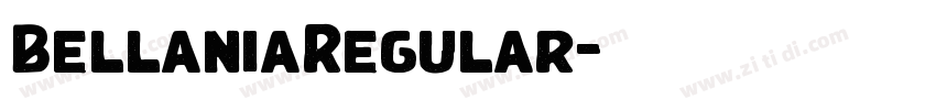 BellaniaRegular字体转换 BellaniaRegular字体转换