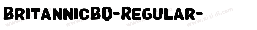 BritannicBQ-Regular字体转换