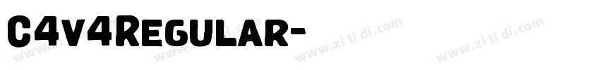 C4v4Regular字体转换