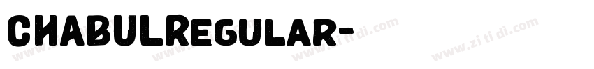 CHABULRegular字体转换 CHABULRegular字体转换