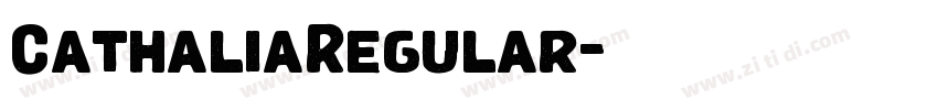 CathaliaRegular字体转换