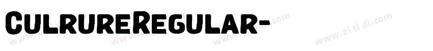 CulrureRegular字体转换 CulrureRegular字体转换