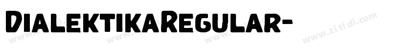 DialektikaRegular字体转换