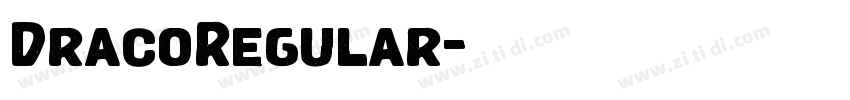 DracoRegular字体转换