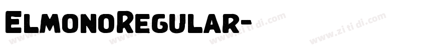 ElmonoRegular字体转换 ElmonoRegular字体转换
