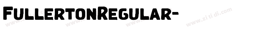 FullertonRegular字体转换