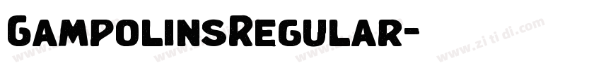 GampolinsRegular字体转换 GampolinsRegular字体转换