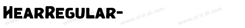 HearRegular字体转换 HearRegular字体转换