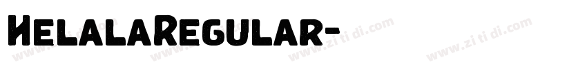 HelalaRegular字体转换