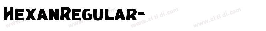 HexanRegular字体转换