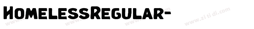 HomelessRegular字体转换 HomelessRegular字体转换