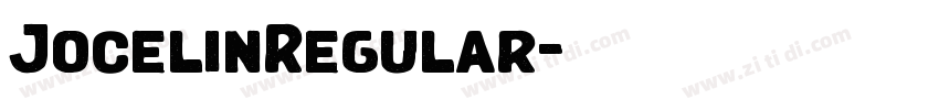 JocelinRegular字体转换 JocelinRegular字体转换