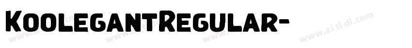 KoolegantRegular字体转换 KoolegantRegular字体转换