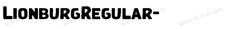 LionburgRegular字体转换 LionburgRegular字体转换