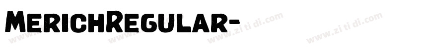 MerichRegular字体转换