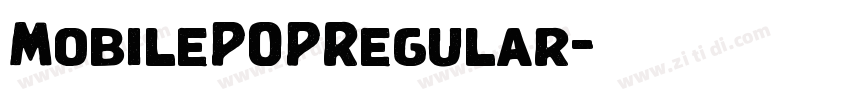 MobilePOPRegular字体转换