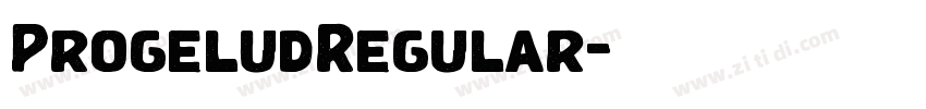 ProgeludRegular字体转换