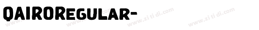 QAIRORegular字体转换