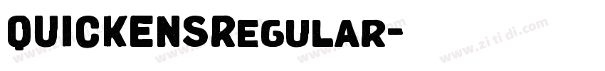 QUICKENSRegular字体转换