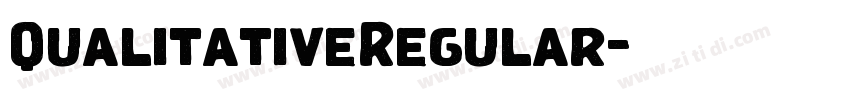 QualitativeRegular字体转换