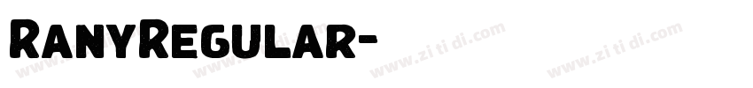 RanyRegular字体转换