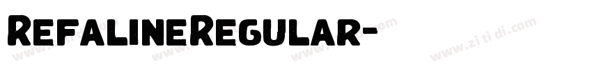 RefalineRegular字体转换