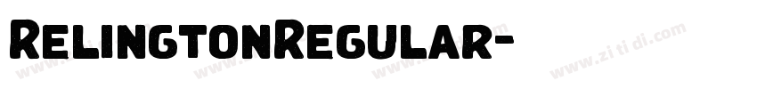 RelingtonRegular字体转换