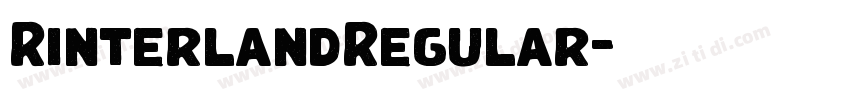 RinterlandRegular字体转换 RinterlandRegular字体转换