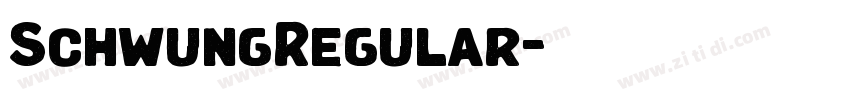 SchwungRegular字体转换