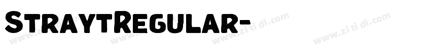StraytRegular字体转换 StraytRegular字体转换